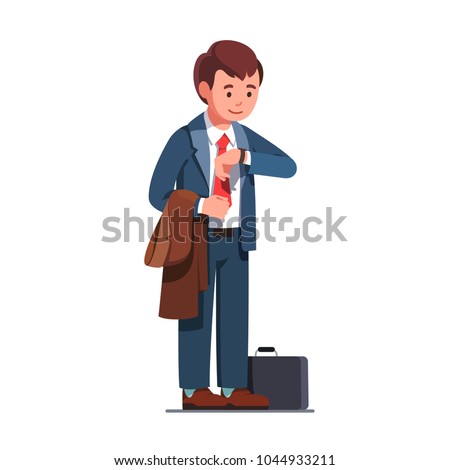 [fb] les angélus // jola&monsiame Stock-vector-business-man-wearing-necktie-suit-and-holding-a-coat-standing-and-looking-at-wrist-watch-waiting-1044933211