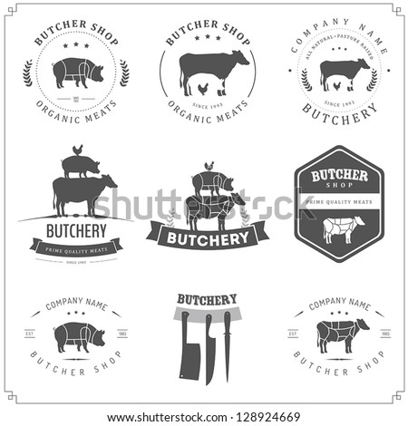 Butcher Shop Meat Labels