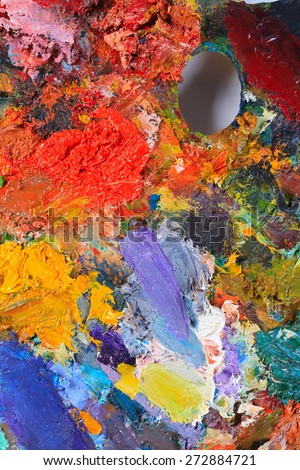 Image Oilpaint Palette Stock Photo 78594079 - Shutterstock