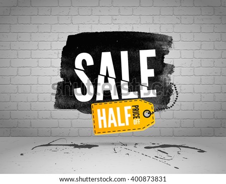 Black Market Half Price Off Sale Stock Vector (Royalty Free) 400873831