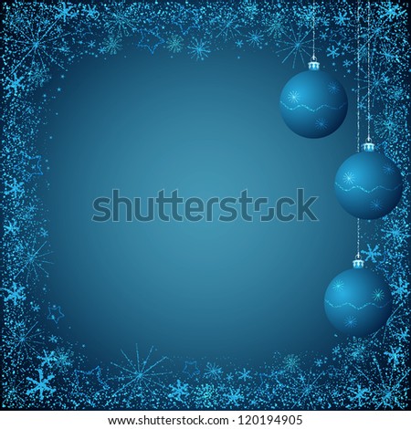 Christmas Background Fir Branch Border Bells Stock Vector 519818605 ...