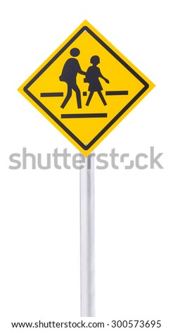 Children school crossing traffic sign Stock Photos, Images, & Pictures ...