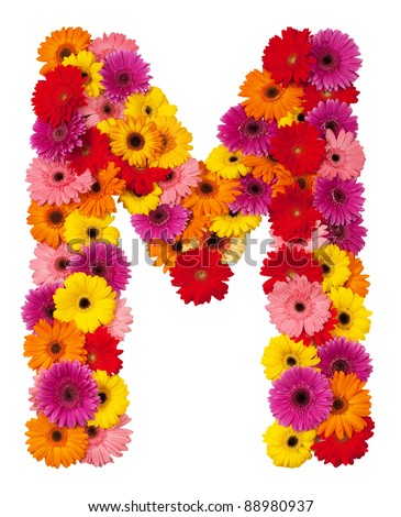 M Colorful Flower Letter Stock Photos, Images, & Pictures | Shutterstock