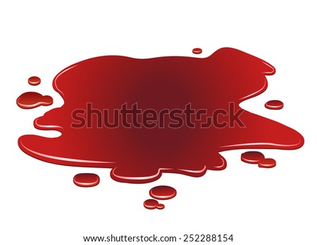 Vector Puddle Blood Isolated Stock Vector 252288154 - Shutterstock