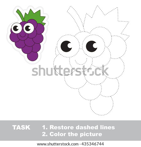 sweet grapes in vector to be traced easy educational kid game simple level of - Simple Pictures To Trace sweet grapes in vector to be traced easy educational kid game simple level of - Simple Pictures To Trace