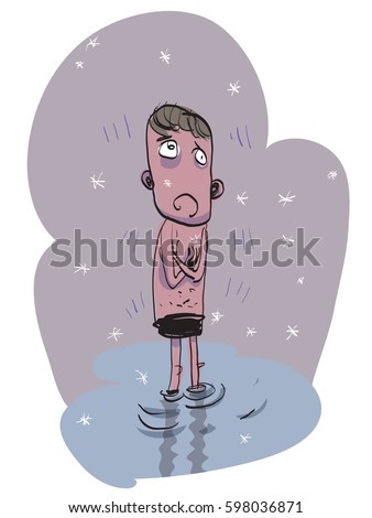 Cartoon Of Naked Of Old Men Illustrations, Royalty-Free 
