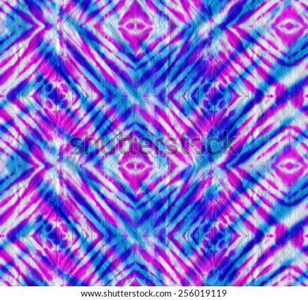 Tie Dye Seamless Pattern Diagonal Checks Stock Illustration 255194455 ...