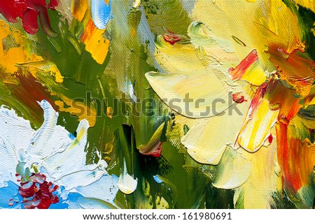 abstract painted canvas