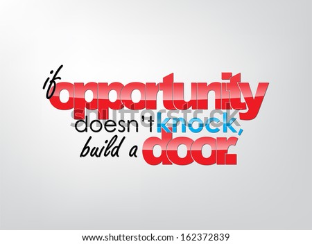 essays on opportunity seldom knocks twice