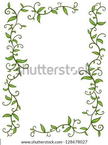 Leaves Frame Stock Vector (Royalty Free) 128678027 - Shutterstock