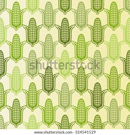 corn seamless pattern - vector illustration. eps 8