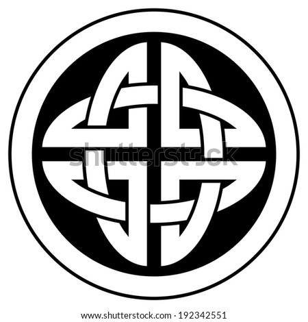 Celtic Knot Symbol Strength Vector Illustration Stock Vector 186661322 ...