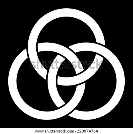 three interlocking rings