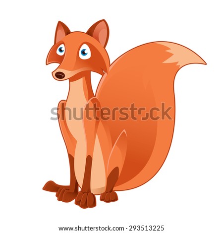 Cute Fox Cartoon Stock Vector 428471482 - Shutterstock