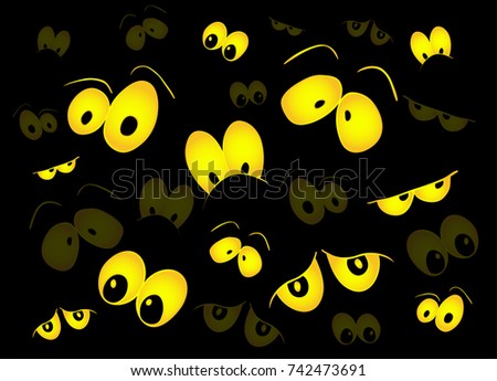 Glowing Red Eyes Stock Vectors, Images & Vector Art | Shutterstock