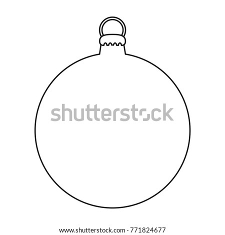 simple bauble outline christmas tree isolated stock vector 771824677 shutterstock - Outline Of A Christmas Tree simple bauble outline christmas tree isolated stock vector 771824677 shutterstock - Outline Of A Christmas Tree