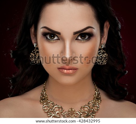 https://thumb7.shutterstock.com/display_pic_with_logo/1345723/428432995/stock-photo-beautiful-sensuality-elegance-lady-face-woman-has-brown-eyes-long-eyelashes-brunette-hair-sexy-428432995.jpg