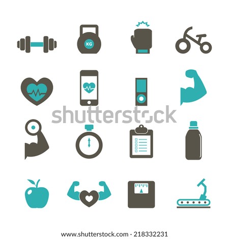 Gym Icon Over White Background Vector Stock Vector 130926404 - Shutterstock