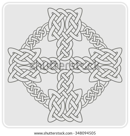 Celtic Dara Knot Symbol Strength Isolated Stock Vector 326440322 ...