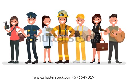 People of different professions. Labor Day. Vector illustration in a flat style