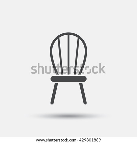 Modern Furniture Icon chair sign icon modern furniture symbol stock illustration Modern Furniture Icon chair sign icon modern furniture symbol stock illustration