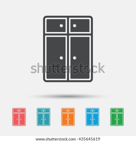 Modern Furniture Icon locker icon set spot icons modern stock vector 543154927 Modern Furniture Icon locker icon set spot icons modern stock vector 543154927