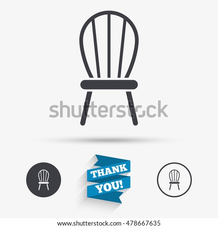 Modern Furniture Icon chair sign icon modern furniture symbol stock illustration Modern Furniture Icon chair sign icon modern furniture symbol stock illustration