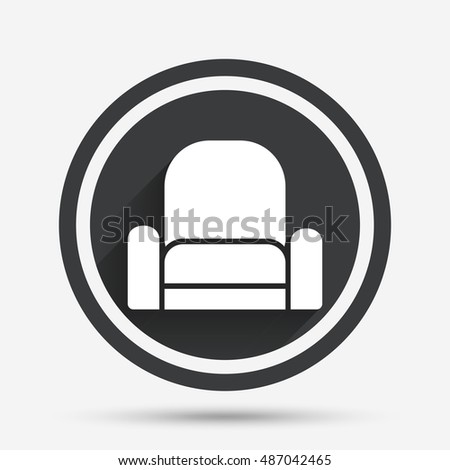 Modern Furniture Icon sofa icon vector illustration on white stock vector 391852720 Modern Furniture Icon sofa icon vector illustration on white stock vector 391852720