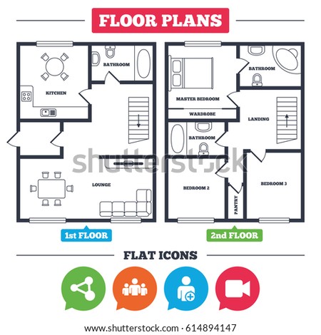 Architecture Plan Furniture House Floor Plan Stock Vector 614894147 ... Architecture Plan Furniture House Floor Plan Stock Vector 614894147 ...