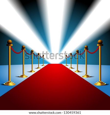 Red Carpet Hollywood Premier Grand Opening Stock Illustration 46531315 ...