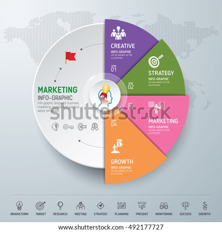 template infographic design infographic concept use stock vector