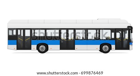 Cartoon Vector Illustration City Bus Stock Vector 52334191 - Shutterstock