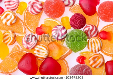 Mixed Colorful Fruit Bonbon Close Stock Photo 85923595 - Shutterstock