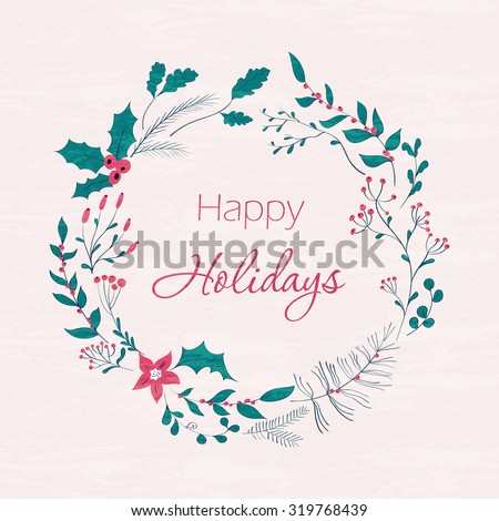 Contoh Greeting Card Happy Holiday - Contoh Tab