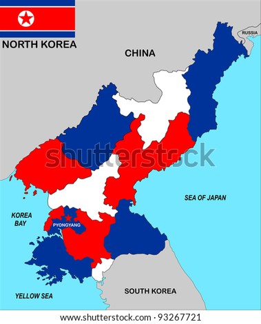 Very Big Size North Korea Political Stock Illustration 93267721 ...