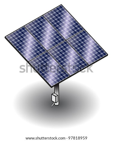 solar farm panels installation clusters mounted stand shutterstock vector