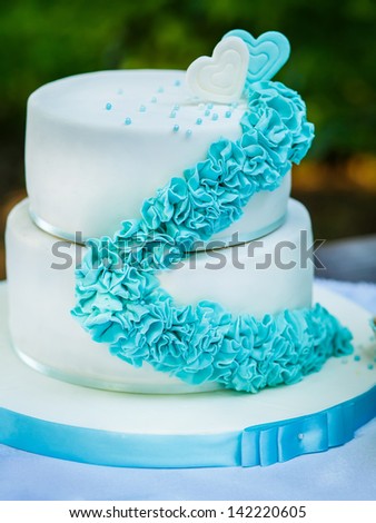 Cake at Wedding Reception - stock photo