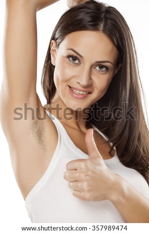thumbs hairy armpit