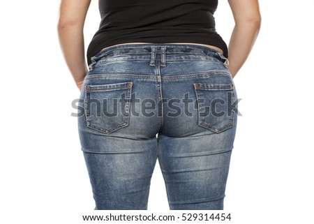 With All Tie Russian Woman Fat Woman Jeans