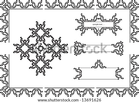 Stock Images similar to ID 84888202 - collection of ornamental rule...