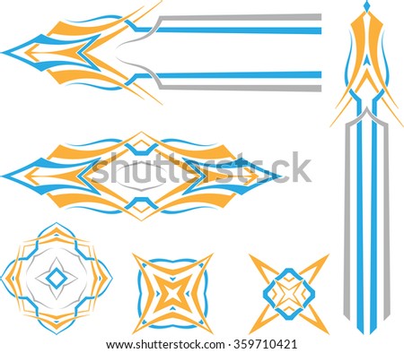 Vehicle Graphics, Stripe : Vinyl Ready Vector Art