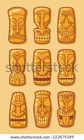 Tiki Gods Stock Vectors & Vector Clip Art | Shutterstock