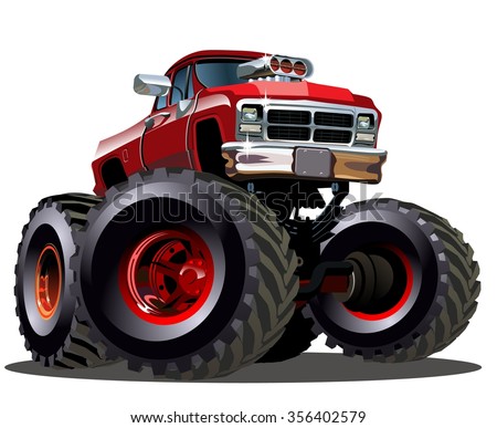 Cartoon Monster Truck Available Eps10 Separated Stock Vector 250446610 ...