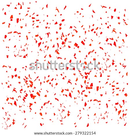 Vector Red Confetti Isolated On White Stock Vector 279322154 - Shutterstock