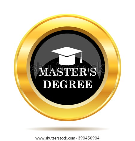 Masters Degree Icon Internet Button On Stock Vector ...