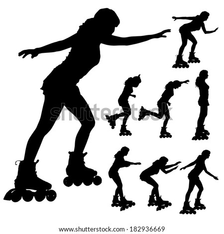 Roller Skating Vector Stock Photos, Images, & Pictures | Shutterstock