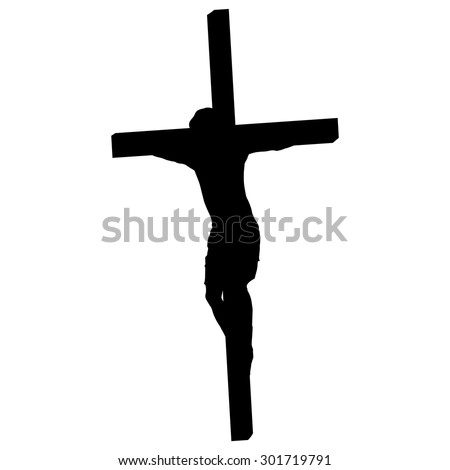 Jesus Christ Crucifiction Silhouette Stock Vector 88021189 - Shutterstock