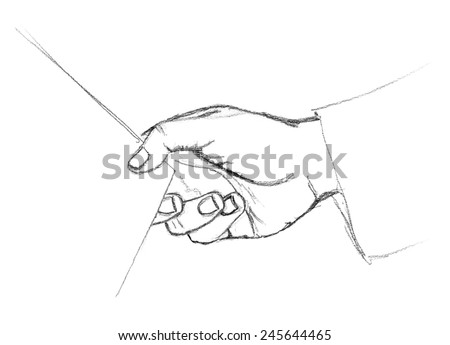 Man Woman Couple Holding Hands Vector Stock Vector 230790691 - Shutterstock