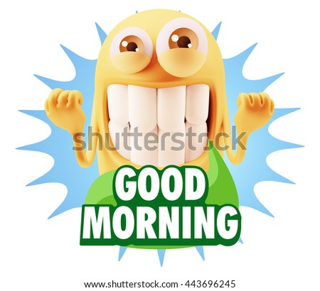 Good Morning Coffee Concept Isolated On Stock Illustration 258375908