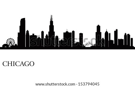 Chicago Skyline Silhouette Stock Photos, Images, & Pictures | Shutterstock